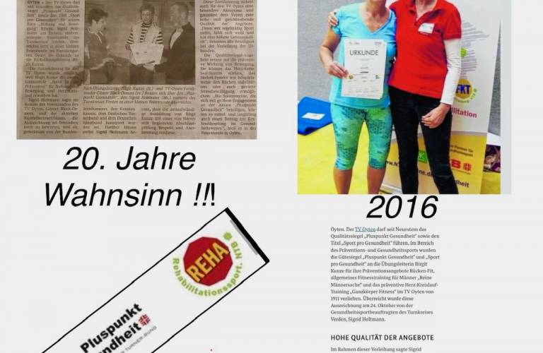 20 Jahre Gesundheitssport im TV Oyten