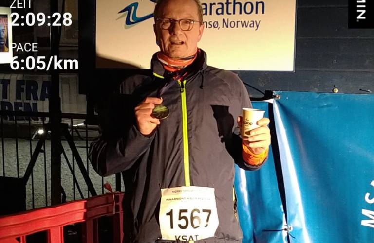 Halbmarathon in der Polarnacht